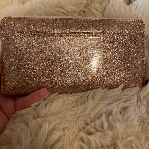 Kate Spade New York Mavis Street Neda Sparkle Rose Gold Wallet, EUC - Picture 2 of 13
